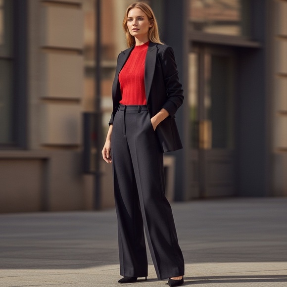 NWT MING WANG RED SLEEVELESS SHELL SWEATER TOP SZ S - Picture 7 of 10